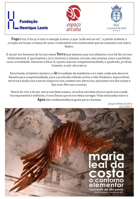 Exposição de Escultura - Maria Leal da Costa - "O contorno elementar” - Fundação Henrique Leote